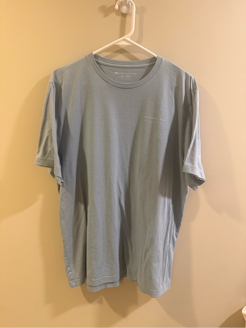 Travis Mathew Men's Crew Tee in Pale Blue